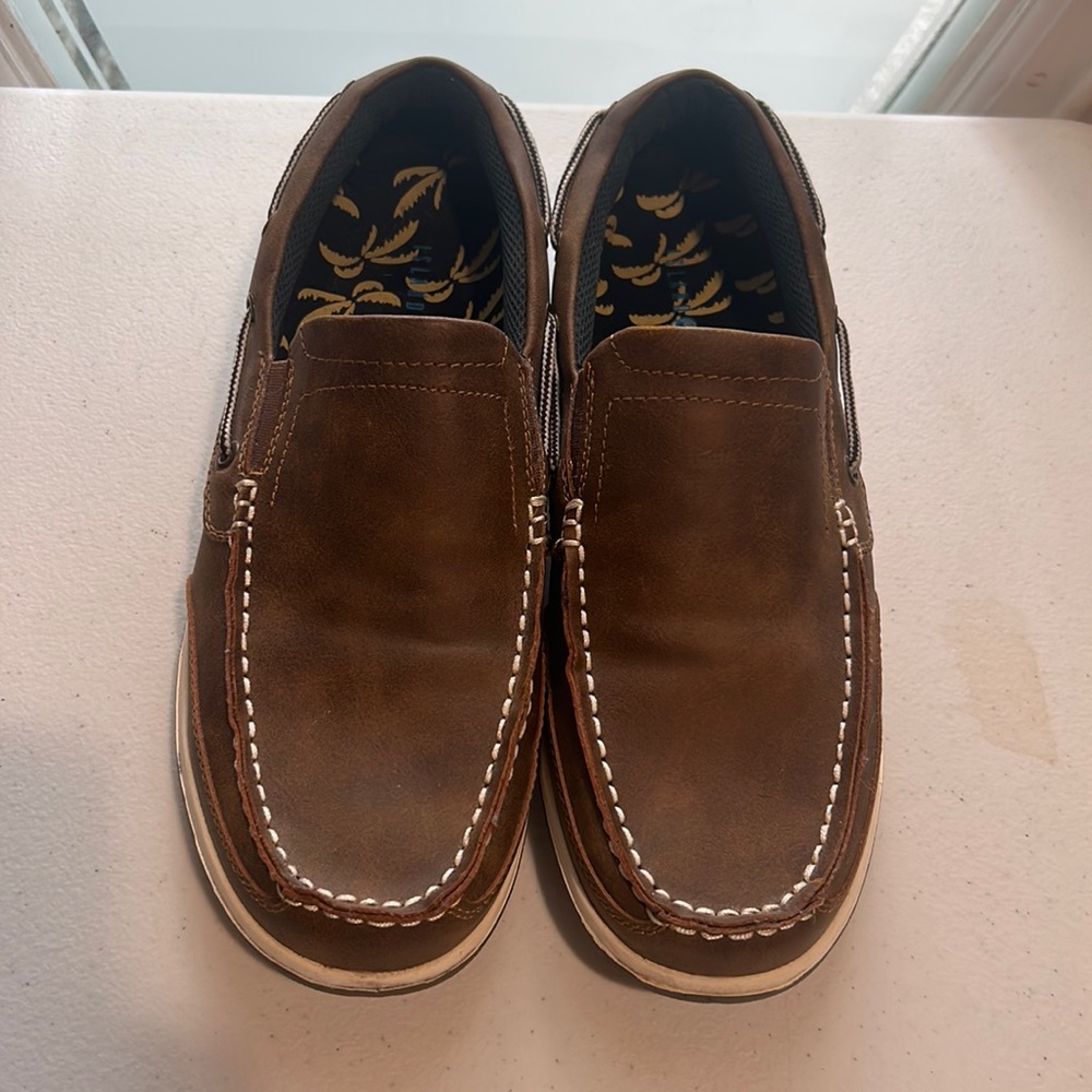Island Surf Company Light Brown Loafers, Size 10.5